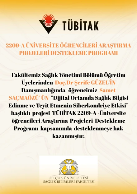 2209-A ÜNİVERSİTE ÖĞRENCİLERİ ARAŞTIRMA PROJELERİ DESTEKLEME PROGRAMI KAZANAN PROJELER